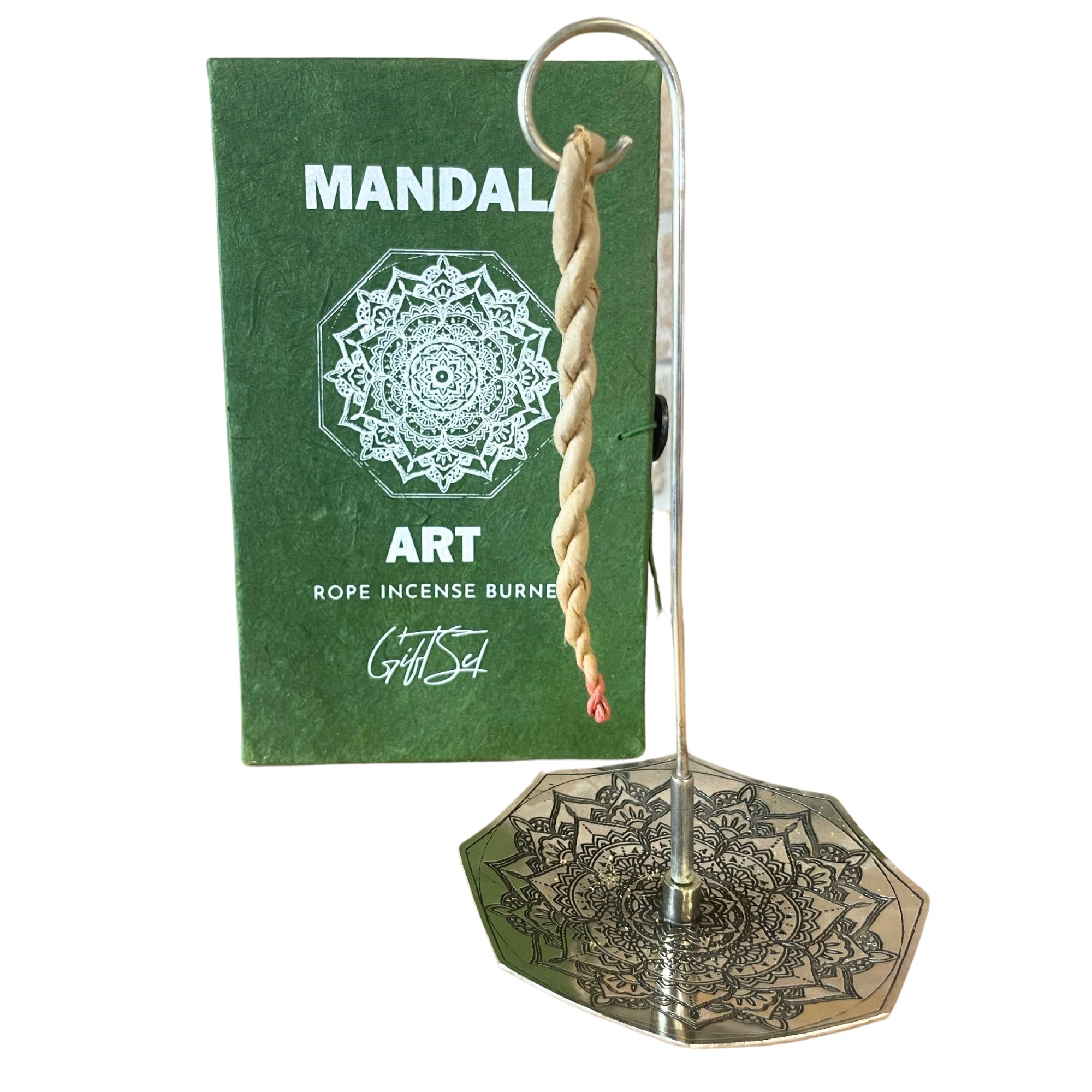Rope Incense and Silver Plated Holder Set – Mandala Flower | www.artisan-gifts.co.uk 2 Rope Incense and Silver Plated Holder Set – Mandala Flower | www.artisan-gifts.co.uk 1