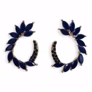 Royal Blue – Vintage Glass – Loop – Earrings | www.artisan-gifts.co.uk 1