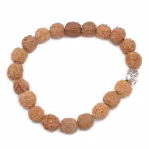 Rudraksha Buddah Bangle Mala – Natural | www.artisan-gifts.co.uk 1