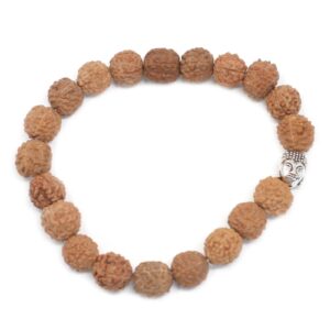 Rudraksha Buddah Bangle Mala – Natural | www.artisan-gifts.co.uk 1