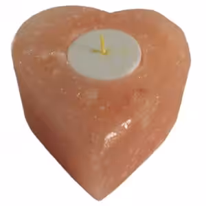 Salt Candle Holder – Med Heart | www.artisan-gifts.co.uk 1
