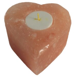 Salt Candle Holder – Med Heart | www.artisan-gifts.co.uk 1