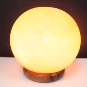 Salt Lamp Ball – Big Wooden Base | www.artisan-gifts.co.uk 1