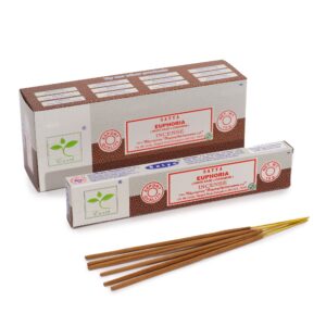 Satya Incense 15gm – Euphoria (White Sage & Cinnamon) | www.artisan-gifts.co.uk