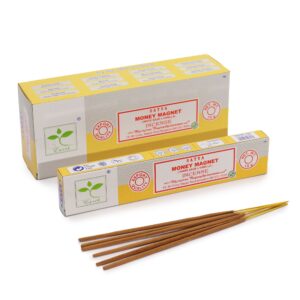 Satya Incense 15gm – Money Magnet (White Sage & Vanilla) | www.artisan-gifts.co.uk
