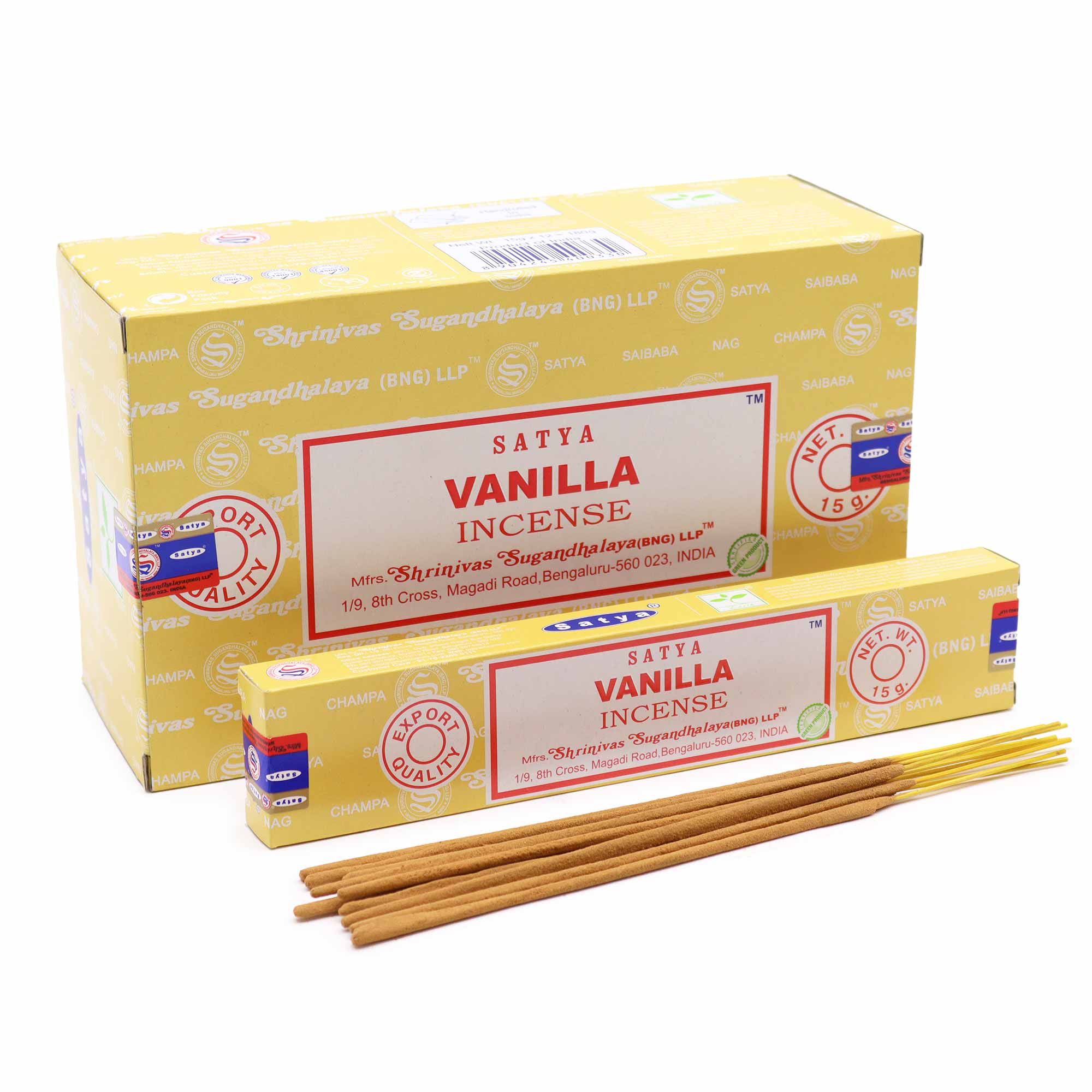 Satya Incense 15gm – Vanilla | www.artisan-gifts.co.uk 3 Satya Incense 15gm – Vanilla | www.artisan-gifts.co.uk 2