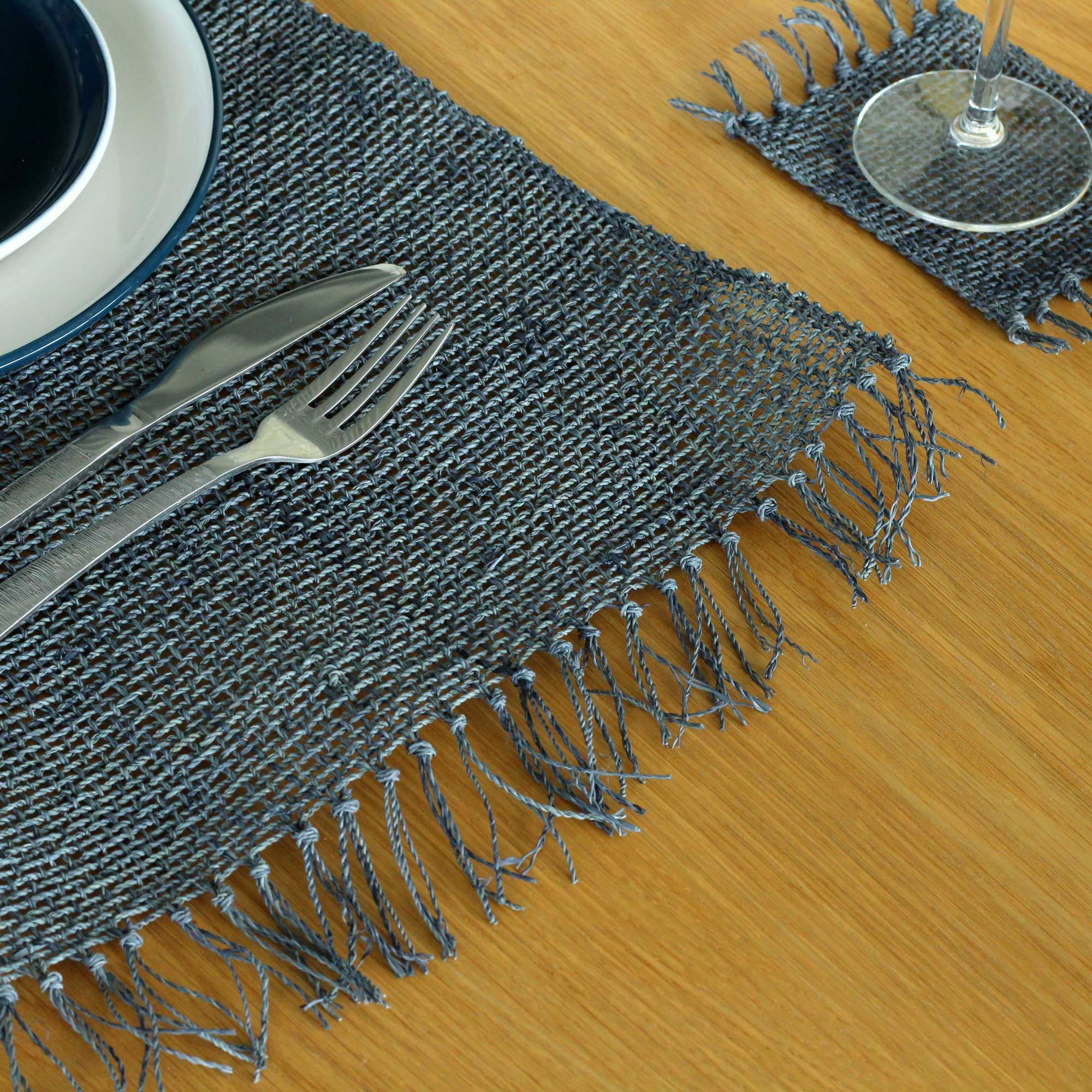 Seagrass Fringe Natural Placemat – Charcoal | www.artisan-gifts.co.uk 2 Seagrass Fringe Natural Placemat – Charcoal | www.artisan-gifts.co.uk 1