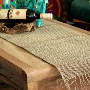 Seagrass Fringe Natural Table Runner – 150cm | www.artisan-gifts.co.uk