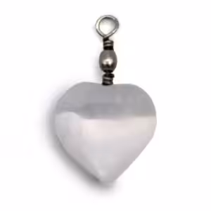 Selenite Heart Pendant | www.artisan-gifts.co.uk 1