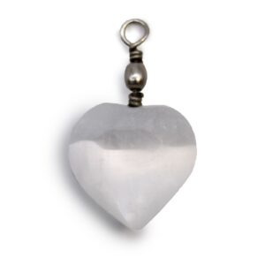 Selenite Heart Pendant | www.artisan-gifts.co.uk 1
