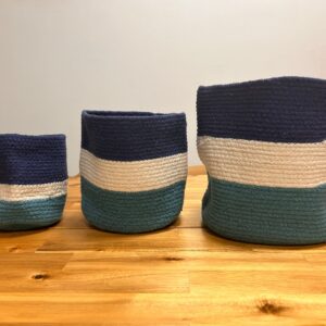 Set of 3 Evil Eye Jute Rope Baskets | www.artisan-gifts.co.uk 1