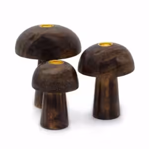 Set of 3 Incense Cone Mushrooms ((10cm 9cm 8cm) | www.artisan-gifts.co.uk 1