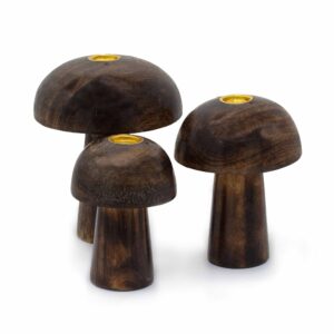 Set of 3 Incense Cone Mushrooms ((10cm 9cm 8cm) | www.artisan-gifts.co.uk 1
