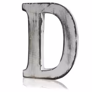 Shabby Chic Letters – D | www.artisan-gifts.co.uk