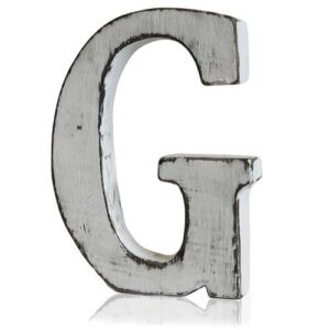 Shabby Chic Letters – G | www.artisan-gifts.co.uk