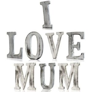Shabby Chic Letters – I LOVE MUM (8) | www.artisan-gifts.co.uk