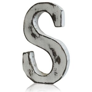 Shabby Chic Letters – S | www.artisan-gifts.co.uk