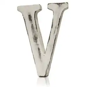Shabby Chic Letters – V | www.artisan-gifts.co.uk
