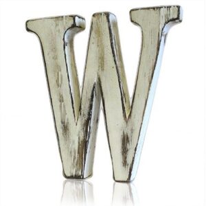 Shabby Chic Letters – W | www.artisan-gifts.co.uk
