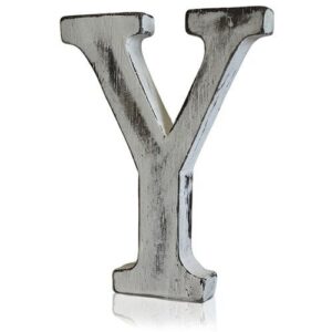 Shabby Chic Letters – Y | www.artisan-gifts.co.uk