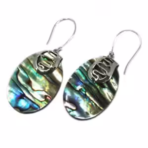 Shell & Silver Earrings – Abalone | www.artisan-gifts.co.uk 1