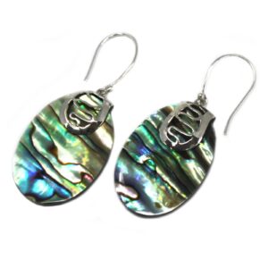 Shell & Silver Earrings – Abalone | www.artisan-gifts.co.uk 1