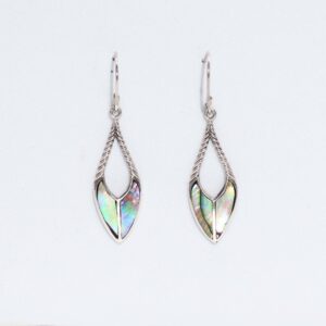 Shell & Silver Earrings – Spear Drops – Abalone | www.artisan-gifts.co.uk 1