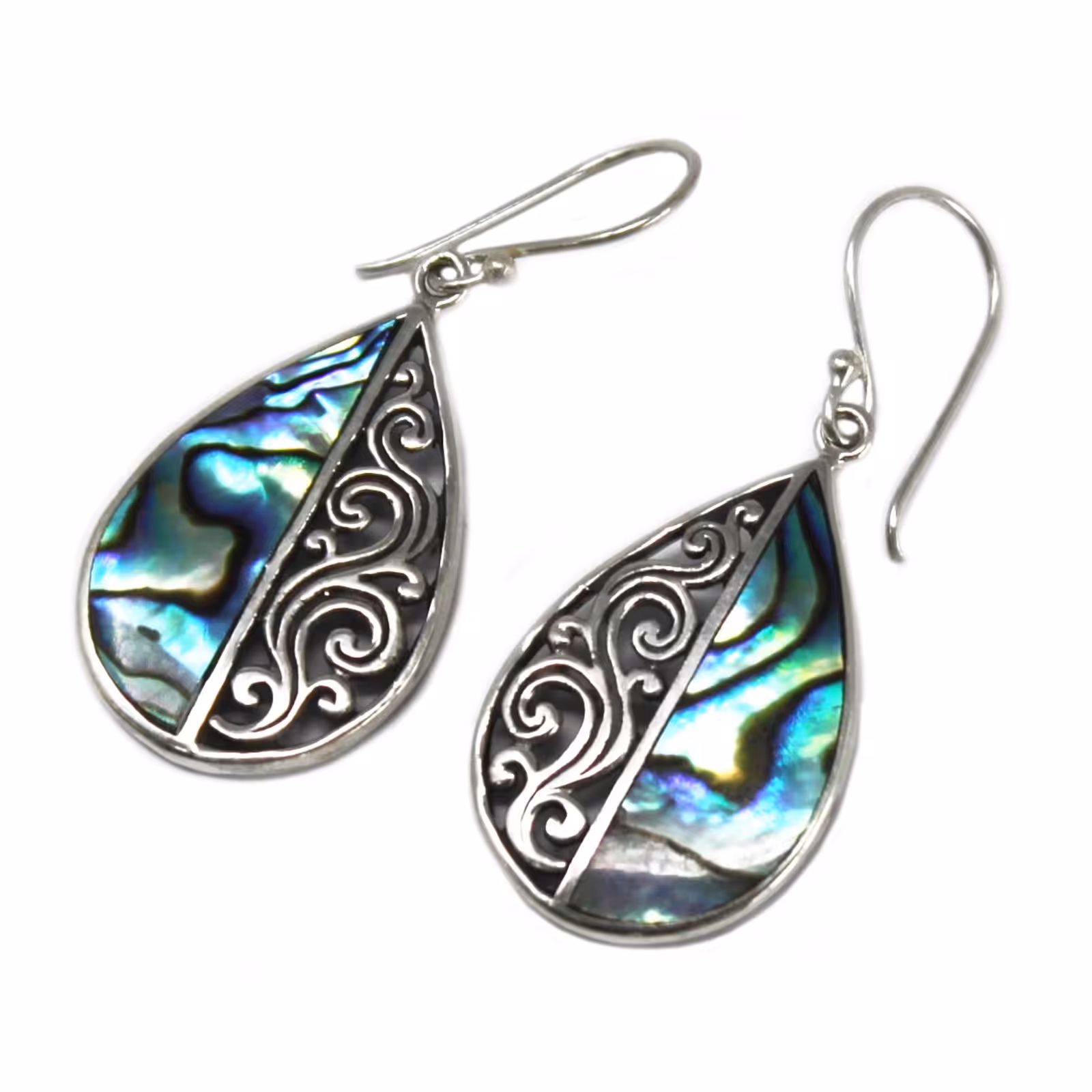 Shell & Silver Earrings – Teardrop- Abalone | www.artisan-gifts.co.uk 2 Shell & Silver Earrings – Teardrop- Abalone | www.artisan-gifts.co.uk 1