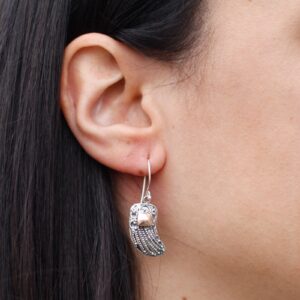 Silver & Gold Earring – Angel Wings | www.artisan-gifts.co.uk 1