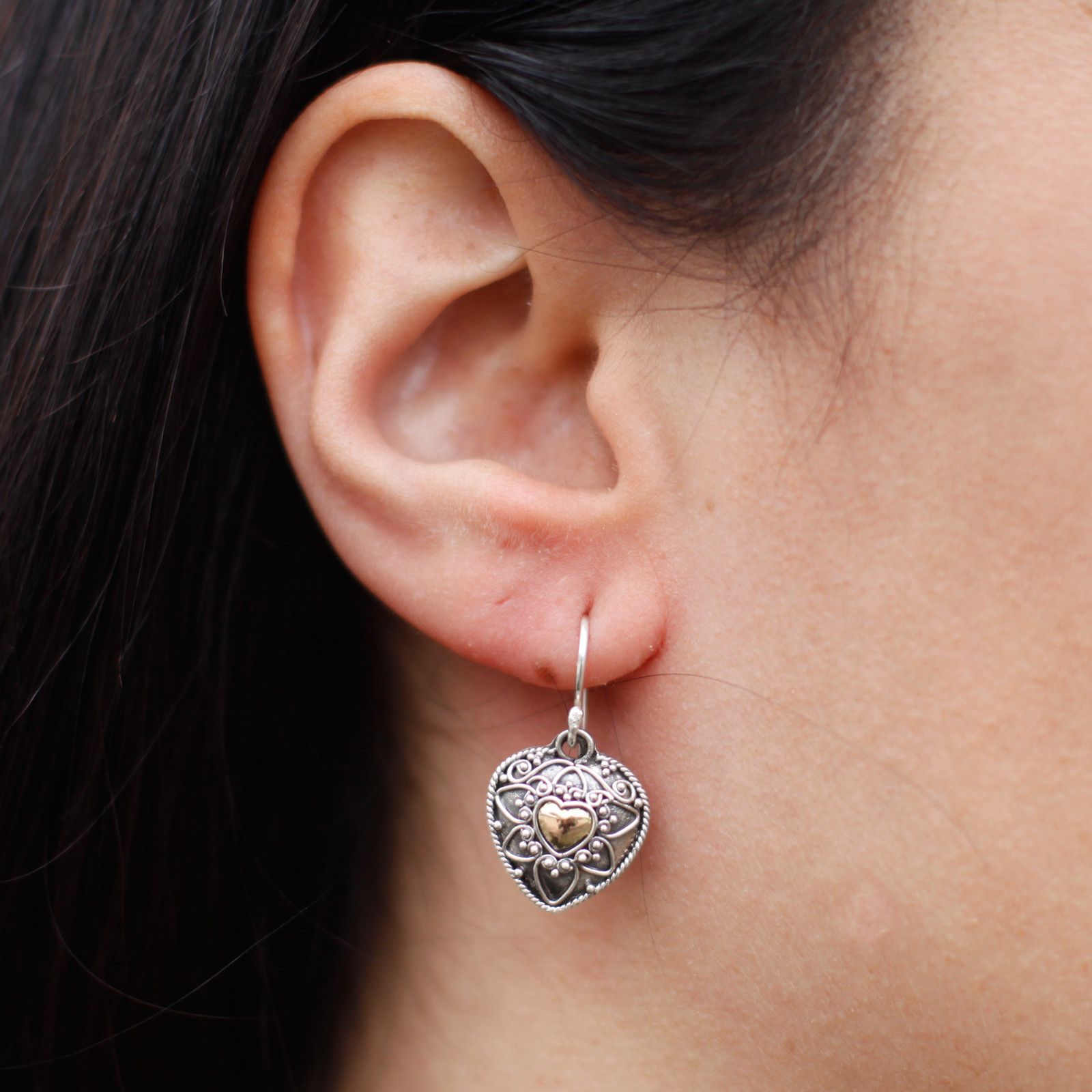 Silver & Gold Earring – Mandala Hearts | www.artisan-gifts.co.uk 9 Silver & Gold Earring – Mandala Hearts | www.artisan-gifts.co.uk 8