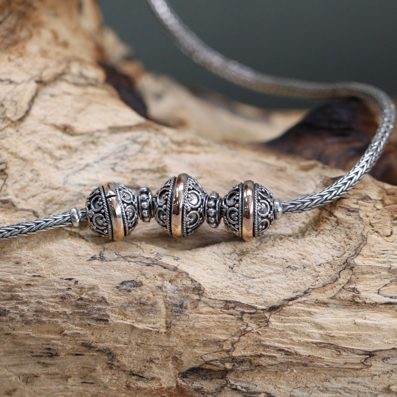 Silver & Gold Necklace -Tri | www.artisan-gifts.co.uk 4 Silver & Gold Necklace -Tri | www.artisan-gifts.co.uk 3