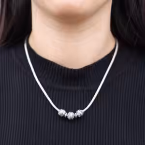 Silver & Gold Necklace -Tri | www.artisan-gifts.co.uk 1