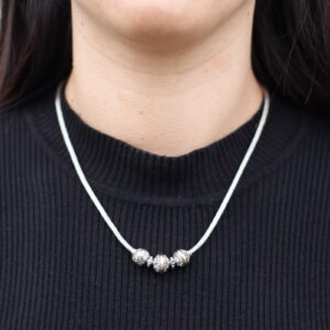 Silver & Gold Necklace -Tri | www.artisan-gifts.co.uk 1