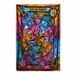 Single Cotton Bedspread + Wall Hanging –  Cycle of Ages | www.artisan-gifts.co.uk 1