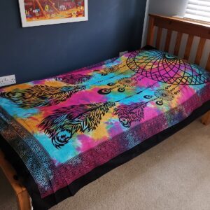 Single Cotton Bedspread + Wall Hanging – Dreamcatcher | www.artisan-gifts.co.uk 1