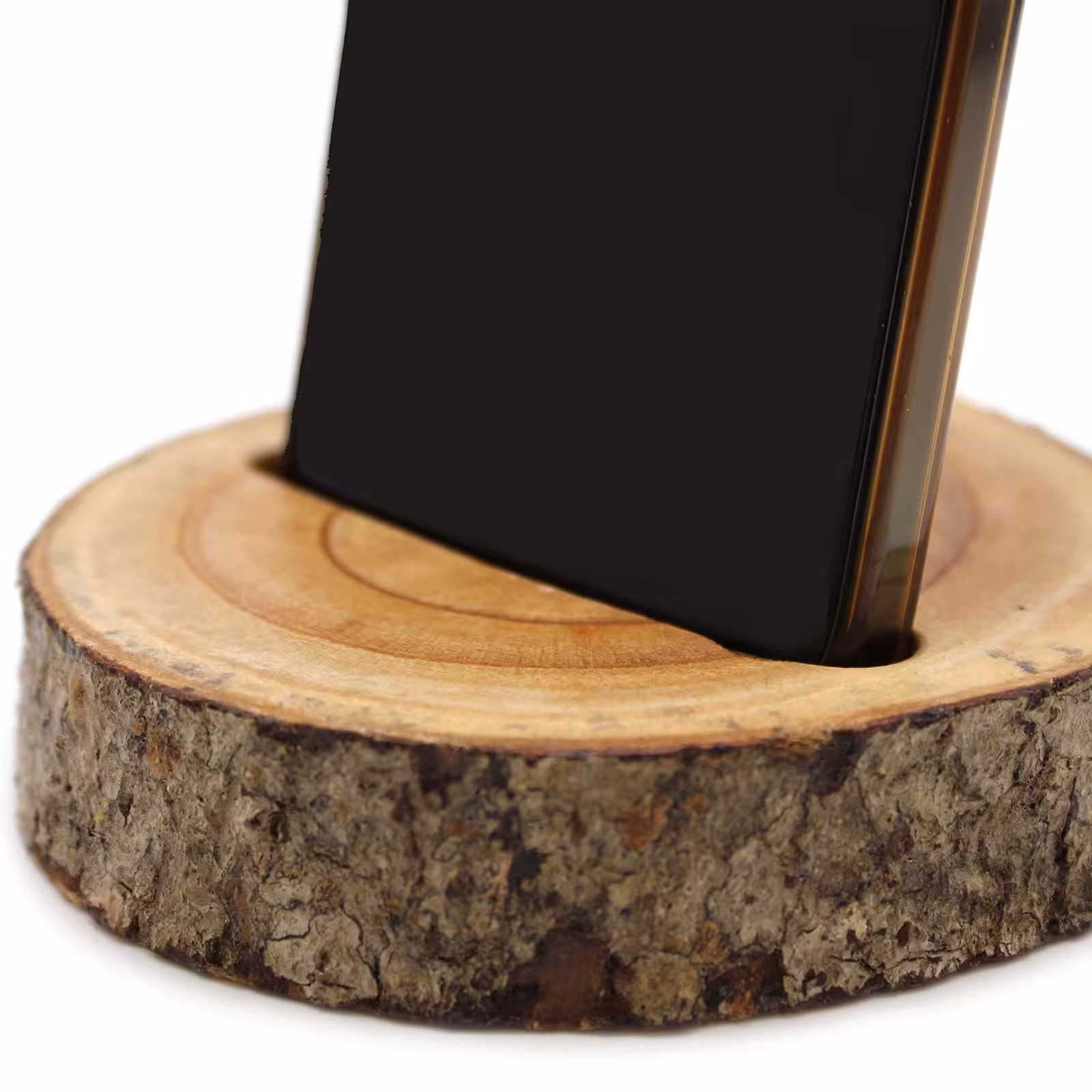 Small Log Phone Holder (slot) – Natural | www.artisan-gifts.co.uk 6 Small Log Phone Holder (slot) – Natural | www.artisan-gifts.co.uk 5