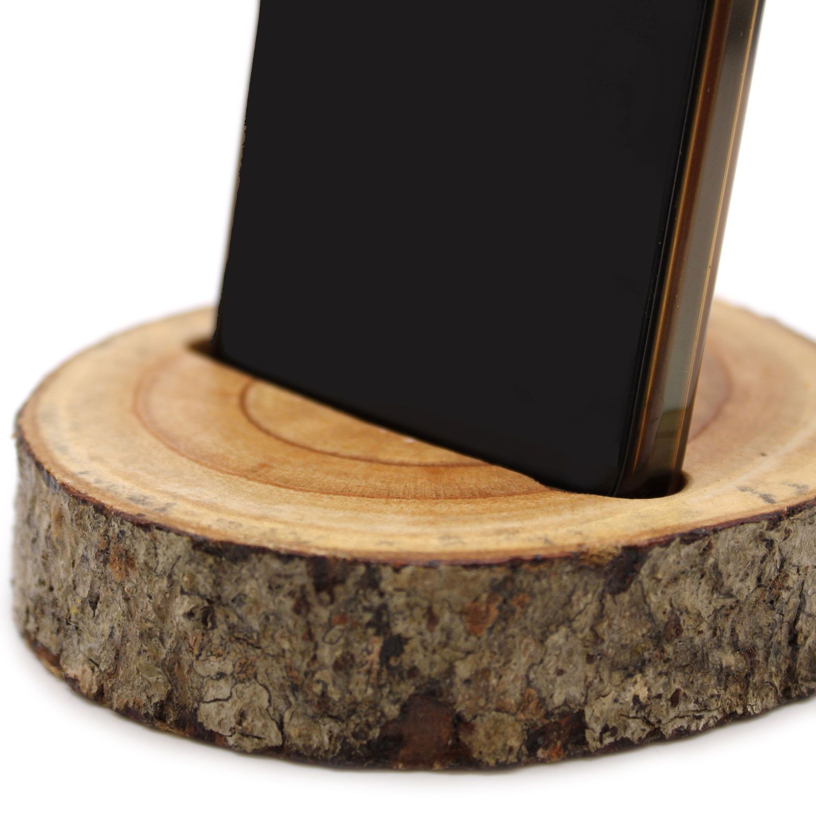 Small Log Phone Holder (slot) – Natural | www.artisan-gifts.co.uk 6 Small Log Phone Holder (slot) – Natural | www.artisan-gifts.co.uk 5