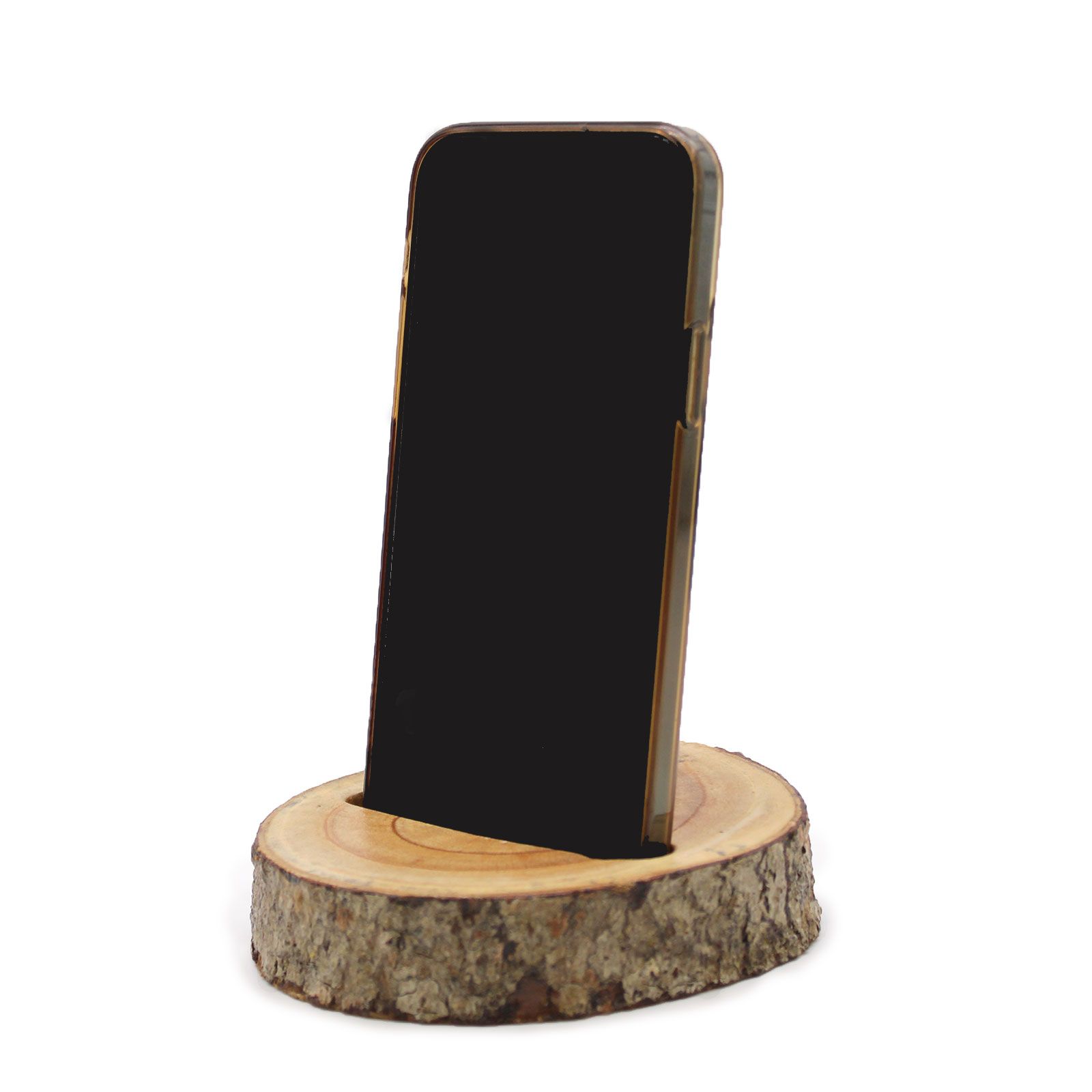 Small Log Phone Holder (slot) – Natural | www.artisan-gifts.co.uk 5 Small Log Phone Holder (slot) – Natural | www.artisan-gifts.co.uk 4