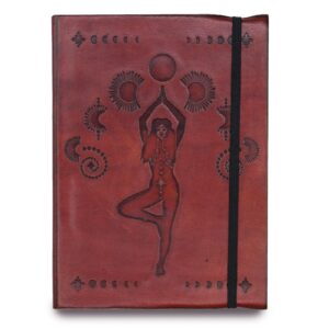 Small Notebook with strap – Cosmic Goddess | www.artisan-gifts.co.uk 1