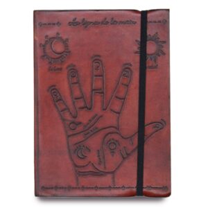 Small Notebook with strap – Palmistry | www.artisan-gifts.co.uk 1