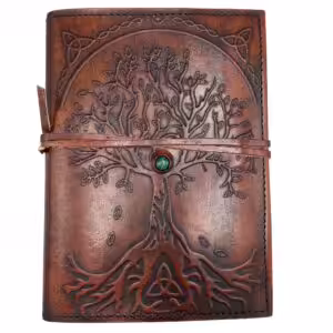Small Tree of Life Leather Journal – 18x13x2cm | www.artisan-gifts.co.uk 1