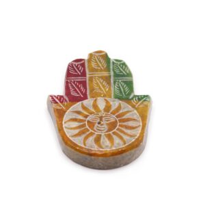 Soapstone Hamsa Incense Holder – Sun Face | www.artisan-gifts.co.uk 1