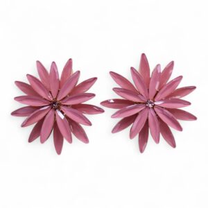 Soft Pink – Vintage Glass – Flowers – Earrings | www.artisan-gifts.co.uk 1