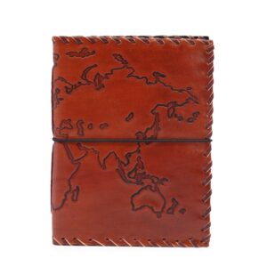 Travel Journal with wrap – Light Tan – 96 pages – 17x13cm | www.artisan-gifts.co.uk 1