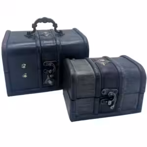 Treasure Chest – Set of 2 – Grey | www.artisan-gifts.co.uk
