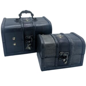 Treasure Chest – Set of 2 – Grey | www.artisan-gifts.co.uk
