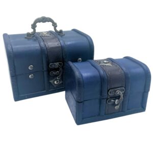 Treasure Chest – Set of 2 – Teal | www.artisan-gifts.co.uk 1