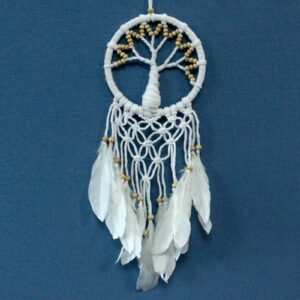 Tree of Life Dreamcatcher – Pure & Natural 16cm | www.artisan-gifts.co.uk 1