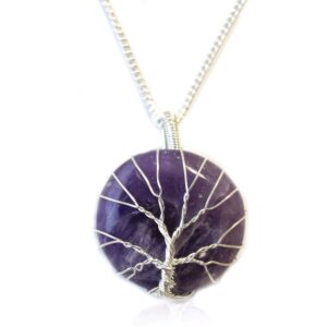 Tree of Life Gemstone Necklace – Amethyst | www.artisan-gifts.co.uk 1