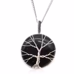 Tree of Life Gemstone Necklace – Black Onyx | www.artisan-gifts.co.uk 1